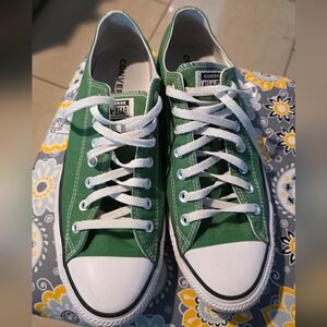 Green Converse All Star Sneakers